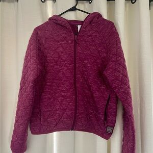 Oiselle Quilted Jacket in Maroon